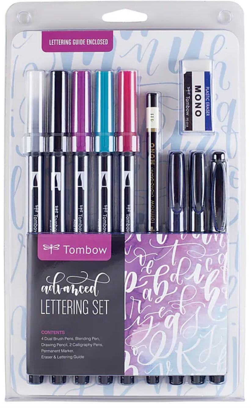 Tombow Advanced Lettering Set 56191 Dual Brush Fudenosuke MONO New